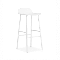 Image showing the Form Bar stool, H77cm, White product.