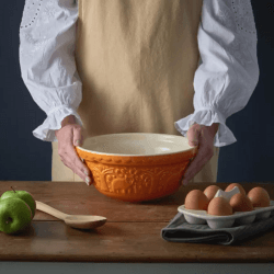 Image showing the In The Forest Mixing Bowl, H10.8 x W24.3 x L24.3, Ochre product.