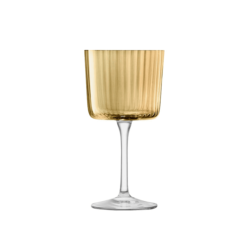 Gems Set of 4 Wine Glasses, 250ml, Amber