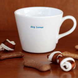 Image showing the Dog Lover' Mug, 350ml, White product.