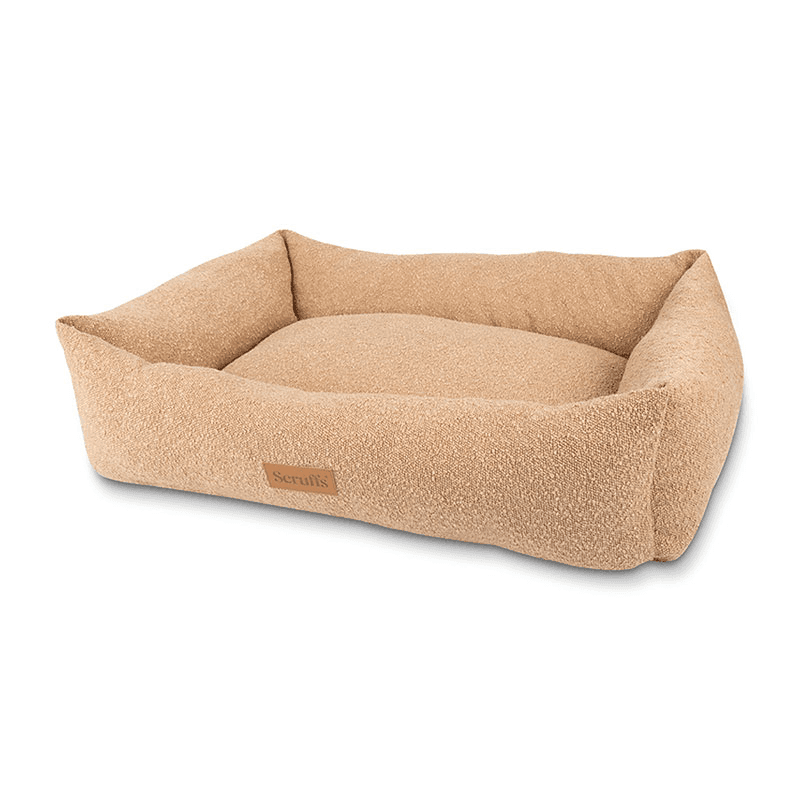 Luxury Boucle Box Bed, 90 x 70cm, Desert Tan