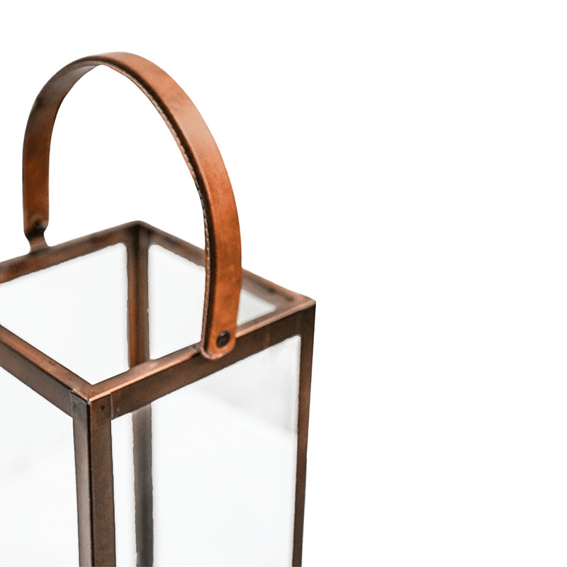 Hampton Lantern, H60cm, Copper