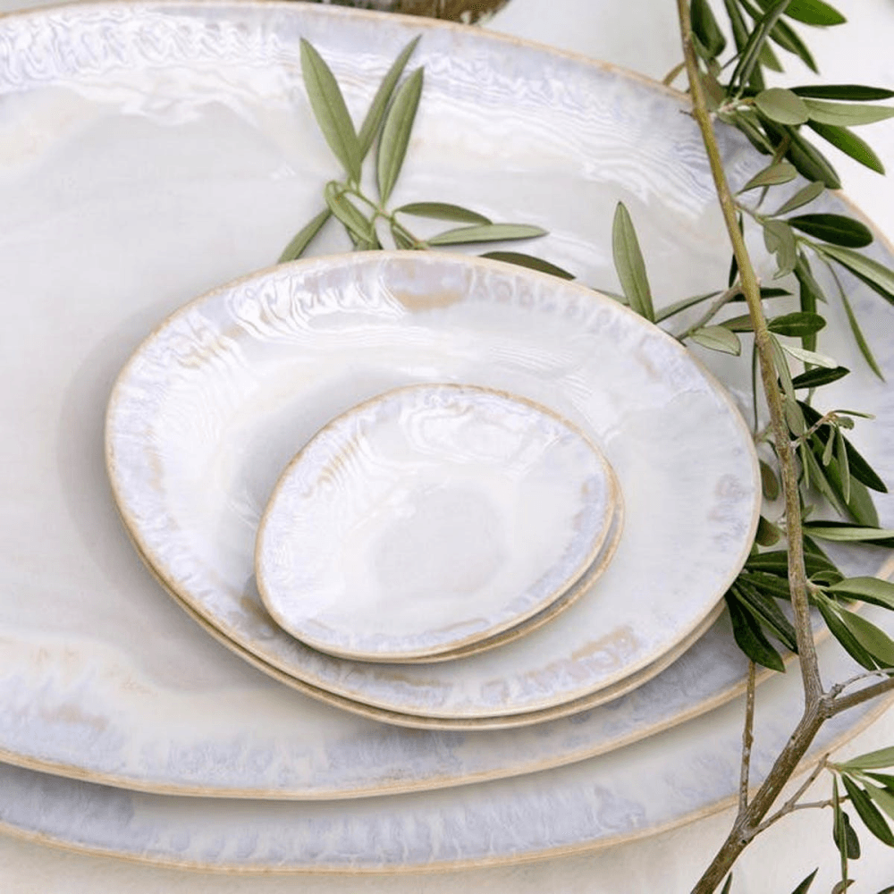 Brisa Sal Large oval platter, 41cm, White