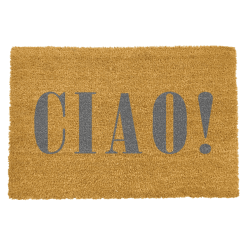 Image showing the Ciao Doormat, L60 x W40 x H1.5cm, Grey product.