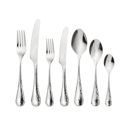 Image showing the Honeybourne Bright 56 Piece cutlery set, Stainless Steel product.