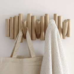 Image showing the Picket Rail Wall Hook, Natural product.