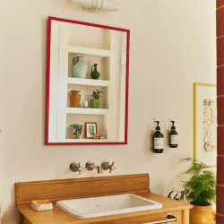 Image showing the Mirror, 50cm, Venetian Red product.