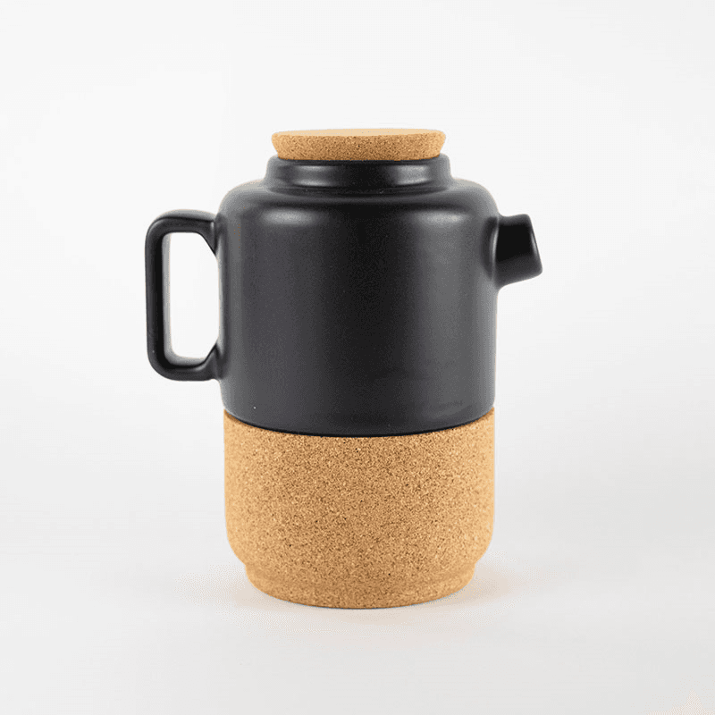 Eco Tea Set for Two, Matt Black