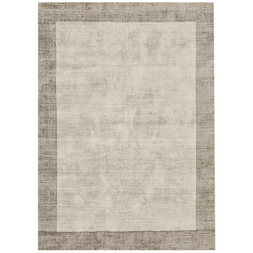 Blade Border Rug - 1.6 x 2.3m; Smoke/ Putty, L160 x W230cm