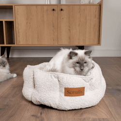 Image showing the Luxury Boucle Box Bed, 45cm, Ivory product.