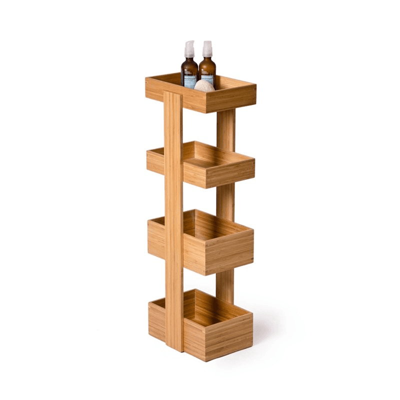 Arena 4 tier caddy, H74 x W26 x D20cm, Bamboo