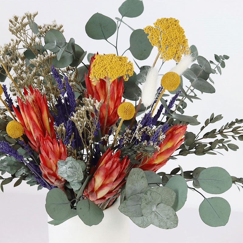 Colour Pop Large hand-tied bouquet, H42-48cm, Verbena