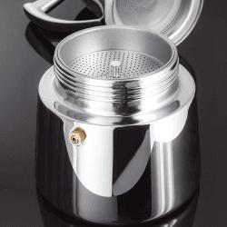 Image showing the Art Deco 6 Cup Espresso Maker product.