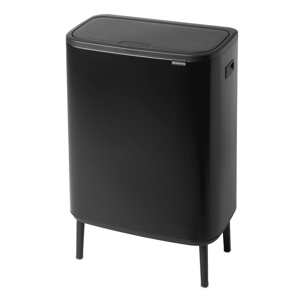 Bo Hi touch bin, 60 litre, Matt Black