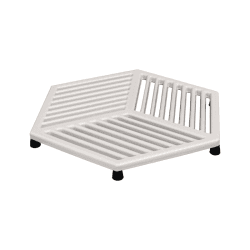 Image showing the Natural Canvas Large Cast Iron Trivet, White product.
