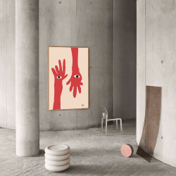 Image showing the Hamsa Hands FSC Print, 50 x 70cm product.