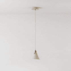 Image showing the Cone Pendant Light, H189cm, Sand product.