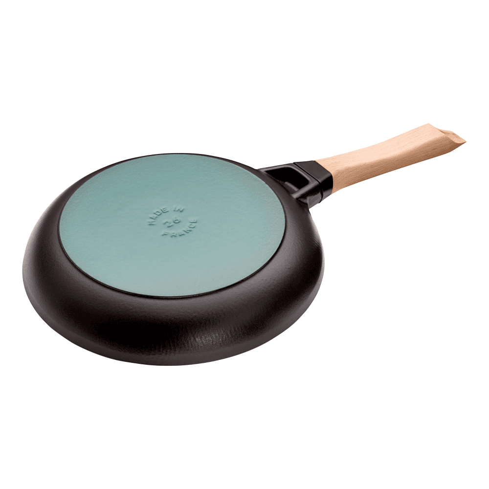 Frying pan with wooden handle, 26cm, Black