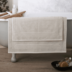 Image showing the Luxury Egyptian Cotton Bath Mat, Medium, Feather Grey product.