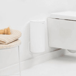Image showing the MindSet Toilet Roll Dispenser, Mineral Fresh White product.