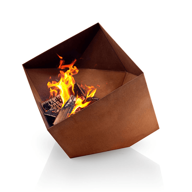 FireCube Outdoor Fireplace, 45 x 45cm, Brown