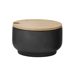 Image showing the Theo by Francis Cayouette Sugar bowl, H5.5cm - 10cl, Black product.