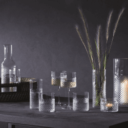 Image showing the Wicker Set of 2 tumbler glasses, 330ml, clear product.