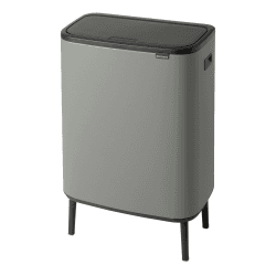 Image showing the Bo Hi touch bin, 60 litre, Mineral Concrete Grey product.