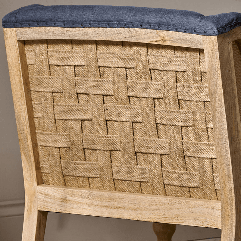 Elbu Deconstructed Linen Armchair, Charcoal
