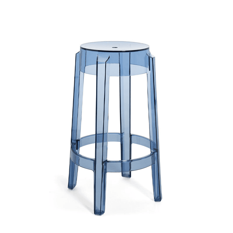 Philippe Starck 2005 Charles Ghost Stool, H65cm, Powder Blue