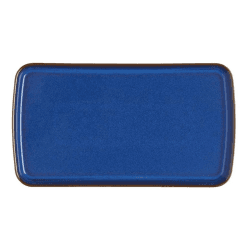 Image showing the Imperial Blue Rectangular plate, 24 x 14.5cm product.