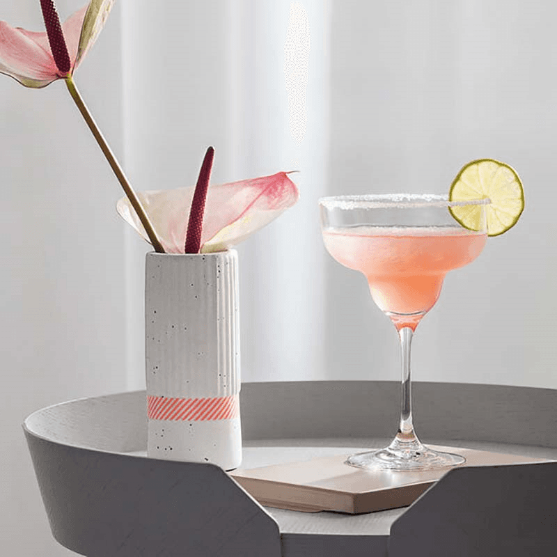Purismo Set of 2 Martini Glasses, 340ml, Clear