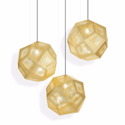 Image showing the Etch Pendant, 50cm, Brass product.