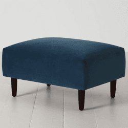 Image showing the Model 05 Velvet Ottoman, Teal product.