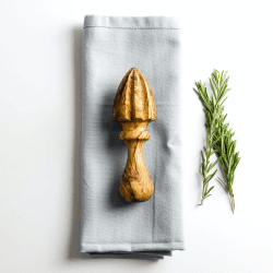 Image showing the Traditional Olive Wood Lemon Squeezer - 15cm product.
