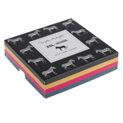 Image showing the Zebra Set of 4 coasters, 10.5 x 10.5cm product.