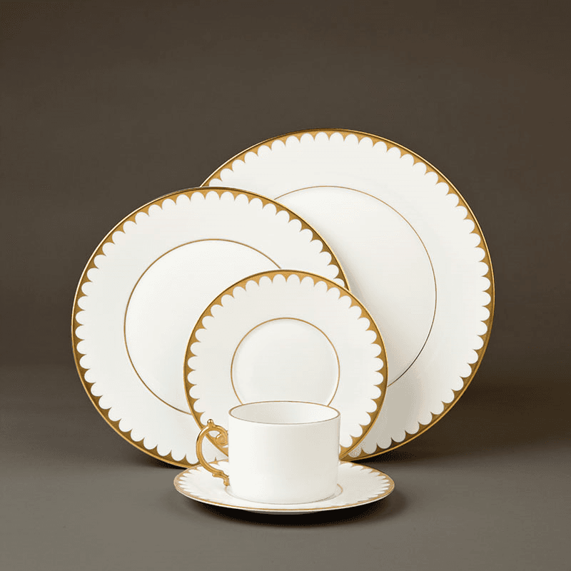 Aegean Filet Dinner Plate, D27cm, Gold