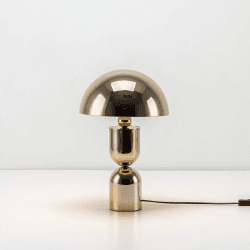 Image showing the Dome Mushroom Table Lamp, H39cm, Brass product.