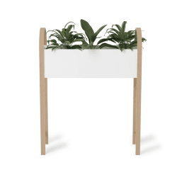 Image showing the Bellwood Storage/Planter, 91 x 71cm, White & Natural product.