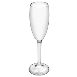 Image showing the Acrylic Champagne Flute, 175ml, Clear product.