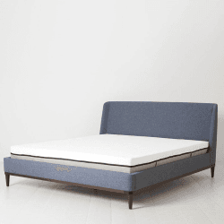 Image showing the Bed 02 Linen Super King Size Frame, Midnight product.