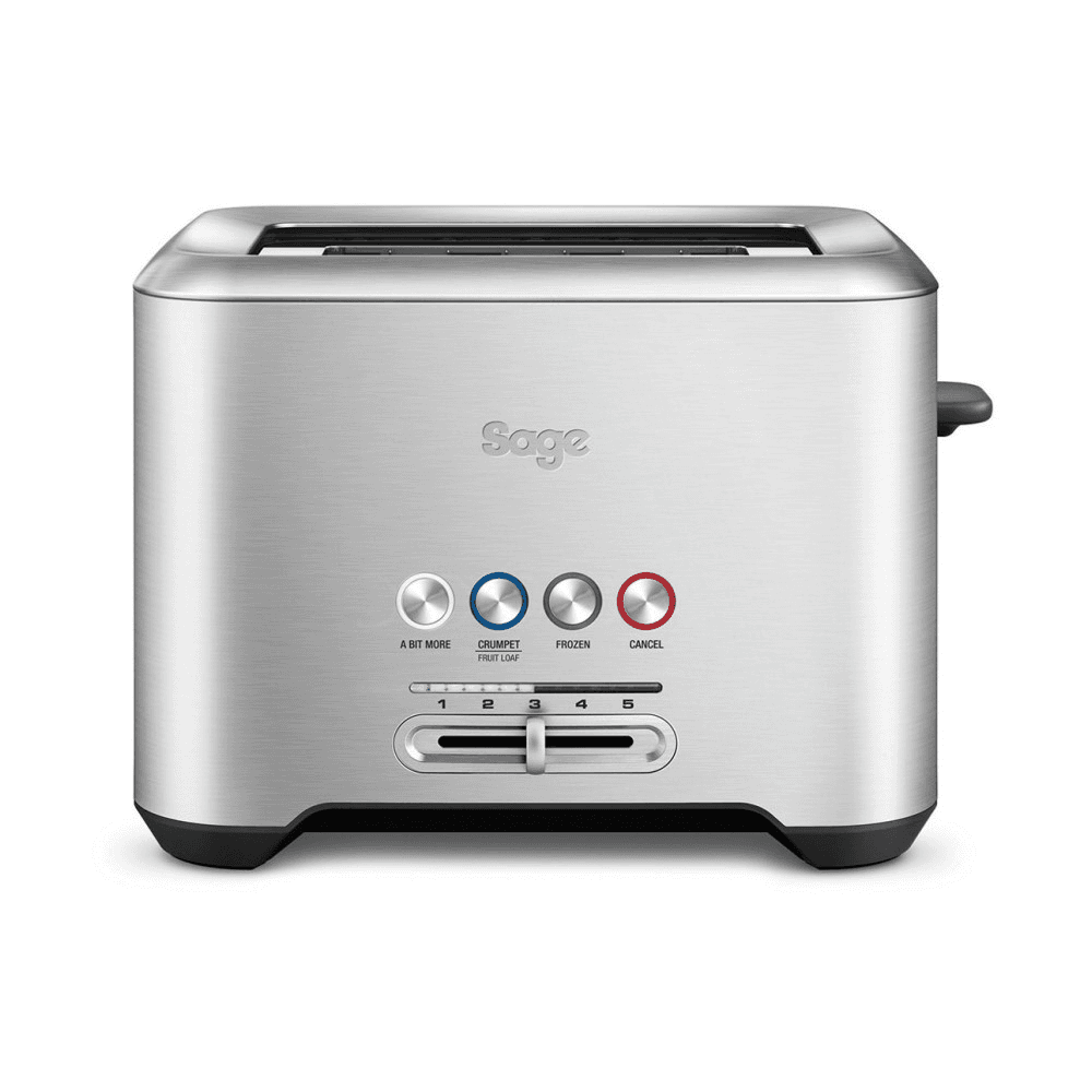 The Bit More 2 slice toaster, stainless steel