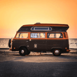Image showing the Honeymoon Break in a VW Camper Van product.
