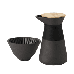 Image showing the Theo by Francis Cayouette Coffee maker, H23.5cm - 0.6 litre, Black product.