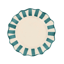 Image showing the Scalloped Dinner Plate, D27cm, Pine Green product.