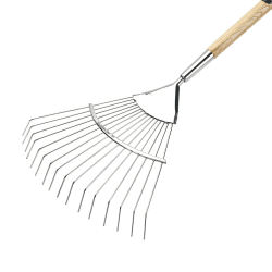 Image showing the Flexo rake, H173 x W42cm, Green/Silver product.