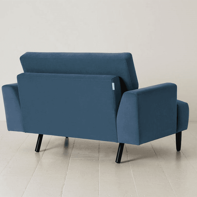 Model 05 Velvet Love Seat, Teal