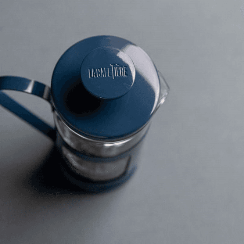 Monaco Stainless Steel Cafetière, 8 Cup, Blue