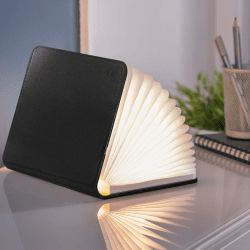 Image showing the LED Smart Book Light, Standard, Black Leather product.