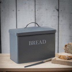 Image showing the Bread bin, H29.5 x W33.5 x D18.5cm, Charcoal product.